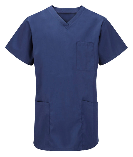 Tulip unisex scrub top in navy