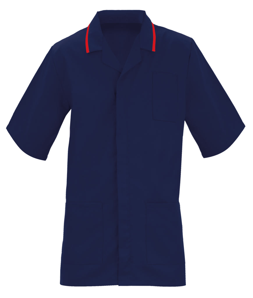 Tulip Men's Healthcare Tunic navy & red