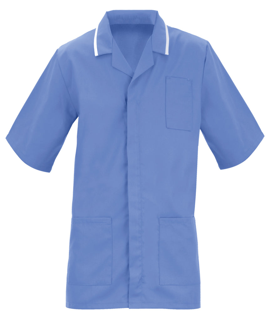 Tulip Men's Healthcare Tunic white & Blue