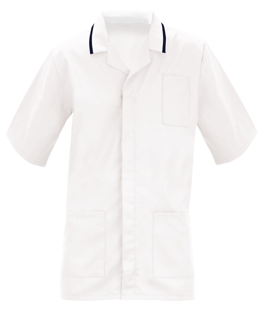 Tulip Men's Healthcare Tunic white & navy