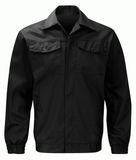 Black Knight Stud Front Work Jacket 205gsm