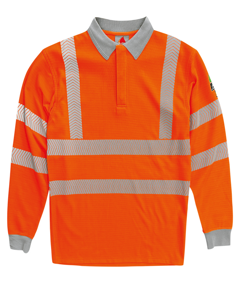 Hydra Flame Plus Quantum 2 Inherent FR Arc Hi-Vis Long Sleeve Polo Shirt