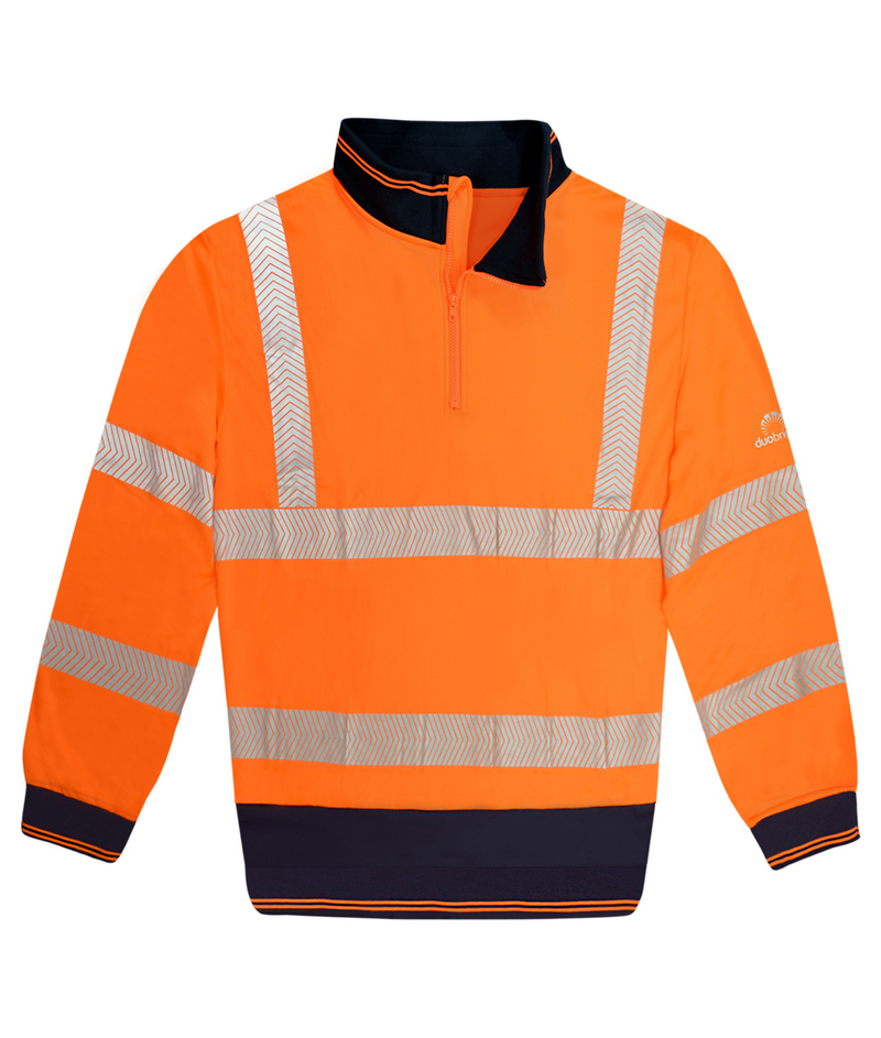 Duobright Schooner Hi-Vis Two Tone 1/4 Zip Sweatshirt