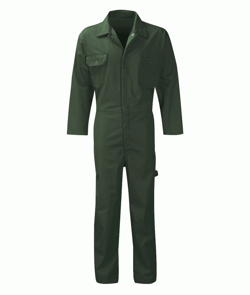Black Knight Stud Front Coverall 205gsm
