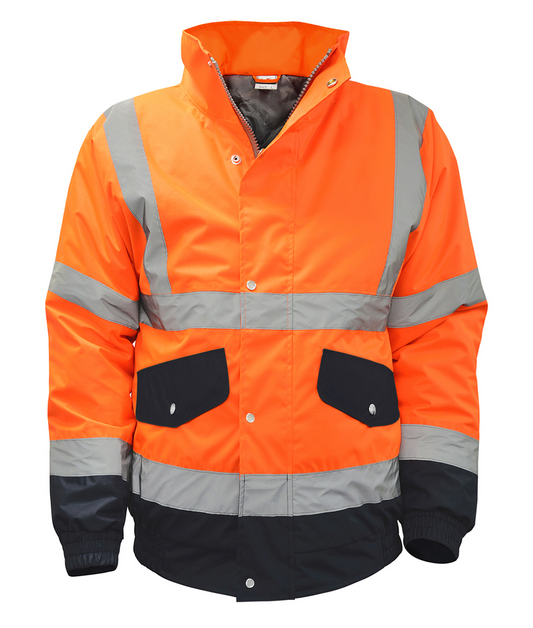 Black Knight Dornar Hi-Vis Two Tone Bomber Jacket