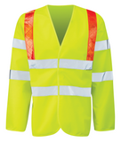 Black Knight Epee Hi-Vis Jerkin with Red Braces