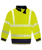 Duobright Schooner Hi-Vis Two Tone 1/4 Zip Sweatshirt