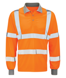 Black Knight Andromeda Hi-Vis Long Sleeve Polo Shirt