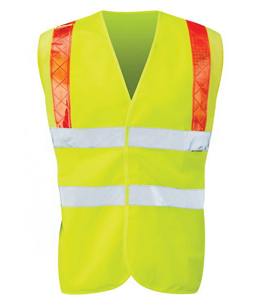 Black Knight Sica Hi-Vis Vest with Red Braces