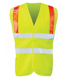 Black Knight Sica Hi-Vis Vest with Red Braces