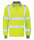 Black Knight Andromeda Hi-Vis Long Sleeve Polo Shirt