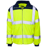 Supertouch Hi-Vis Fleece Jacket with Rain Patch in yellow, front