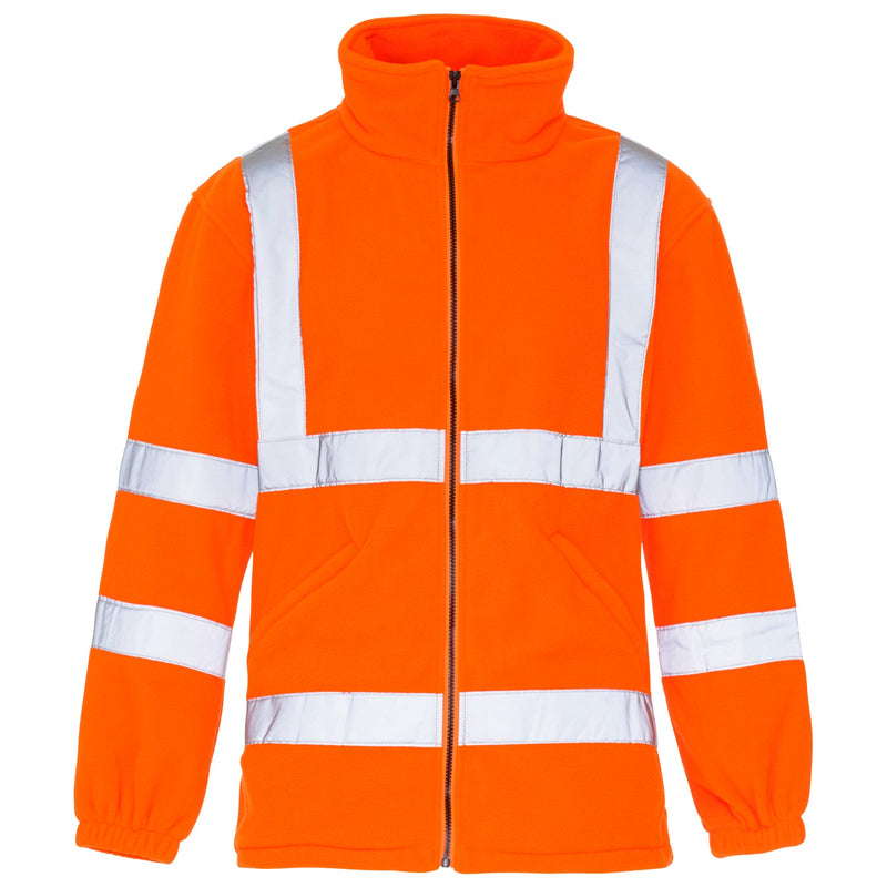 Supertouch Hi-Vis Fleece Jacket in orange