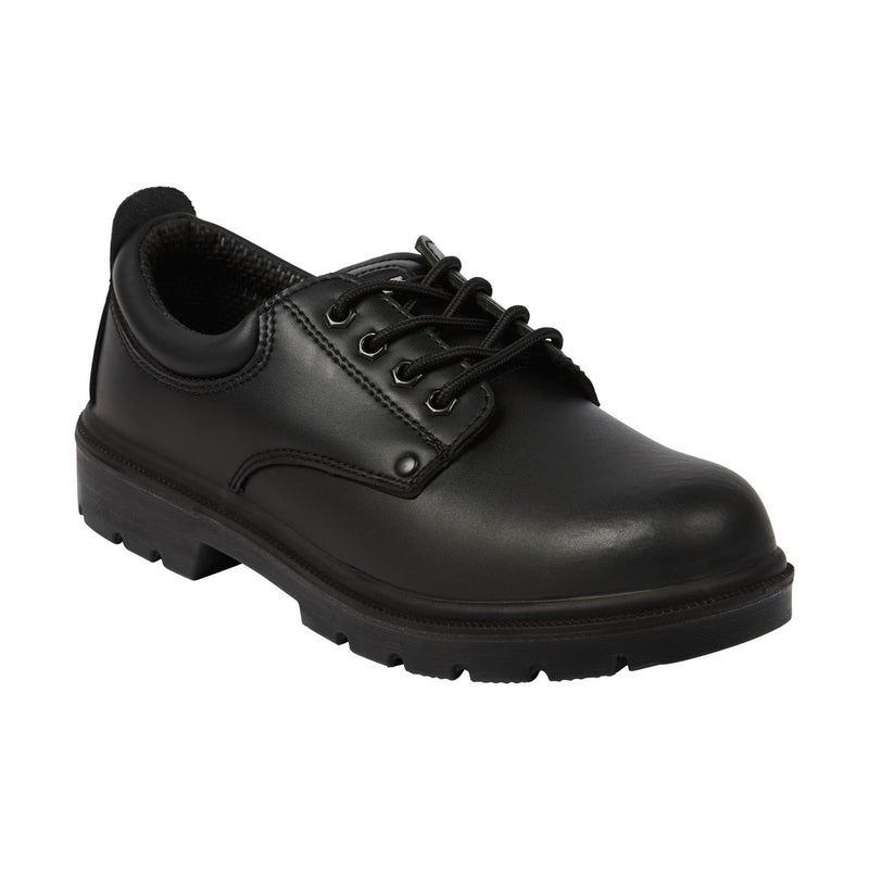AP306 Water Resistant Black Leather Safety Shoe
