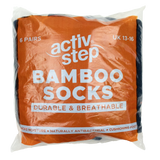 Rock Fall Activ-Step Bamboo Work Socks - 6 Pack
