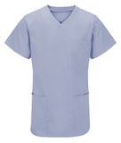 Tulip unisex scrub top in sky blue