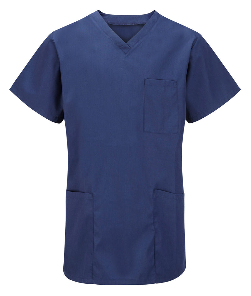 Tulip unisex scrub top in navy
