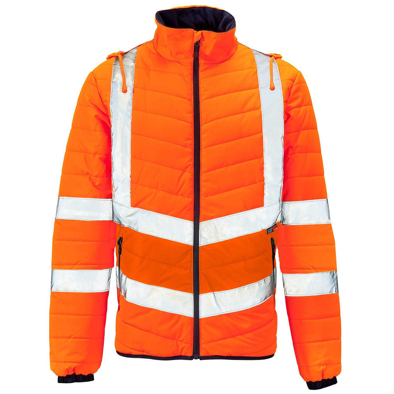Hi Vis Puffer Jacket - Orange