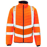 Supertouch Hi-Vis Puffer Jacket in orange