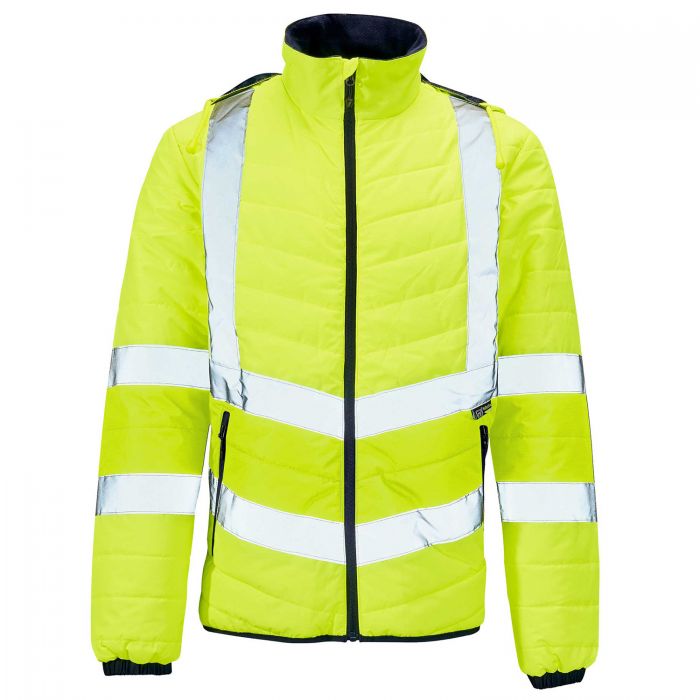 Supertouch Hi-Vis Puffer Jacket in yellow