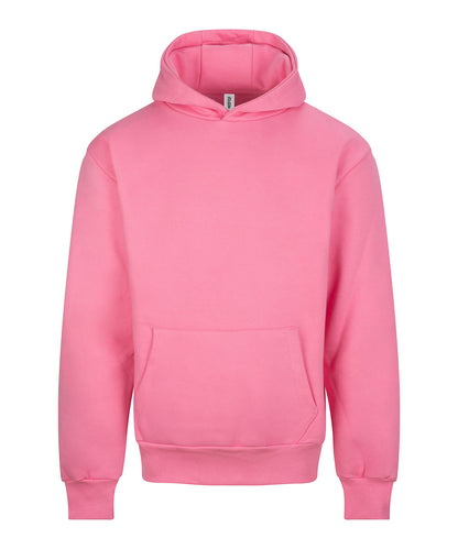 AWDis Just Hoods JH120 Signature Heavyweight Hoodie in Bubblegum Pink