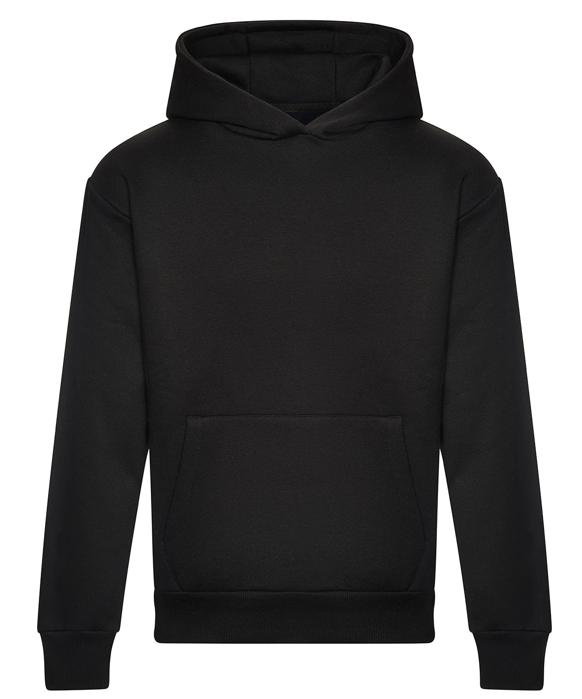 AWDis Just Hoods JH120 Signature Heavyweight Hoodie in Deep Black