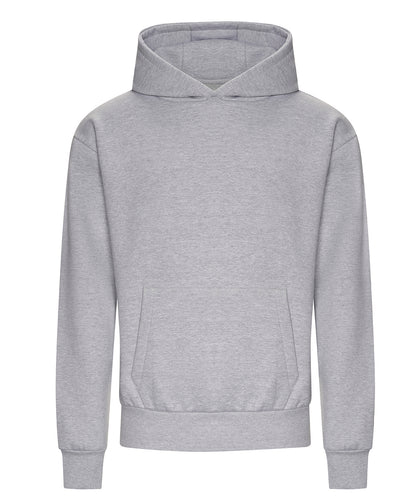 AWDis Just Hoods JH120 Signature Heavyweight Hoodie in Heather Grey