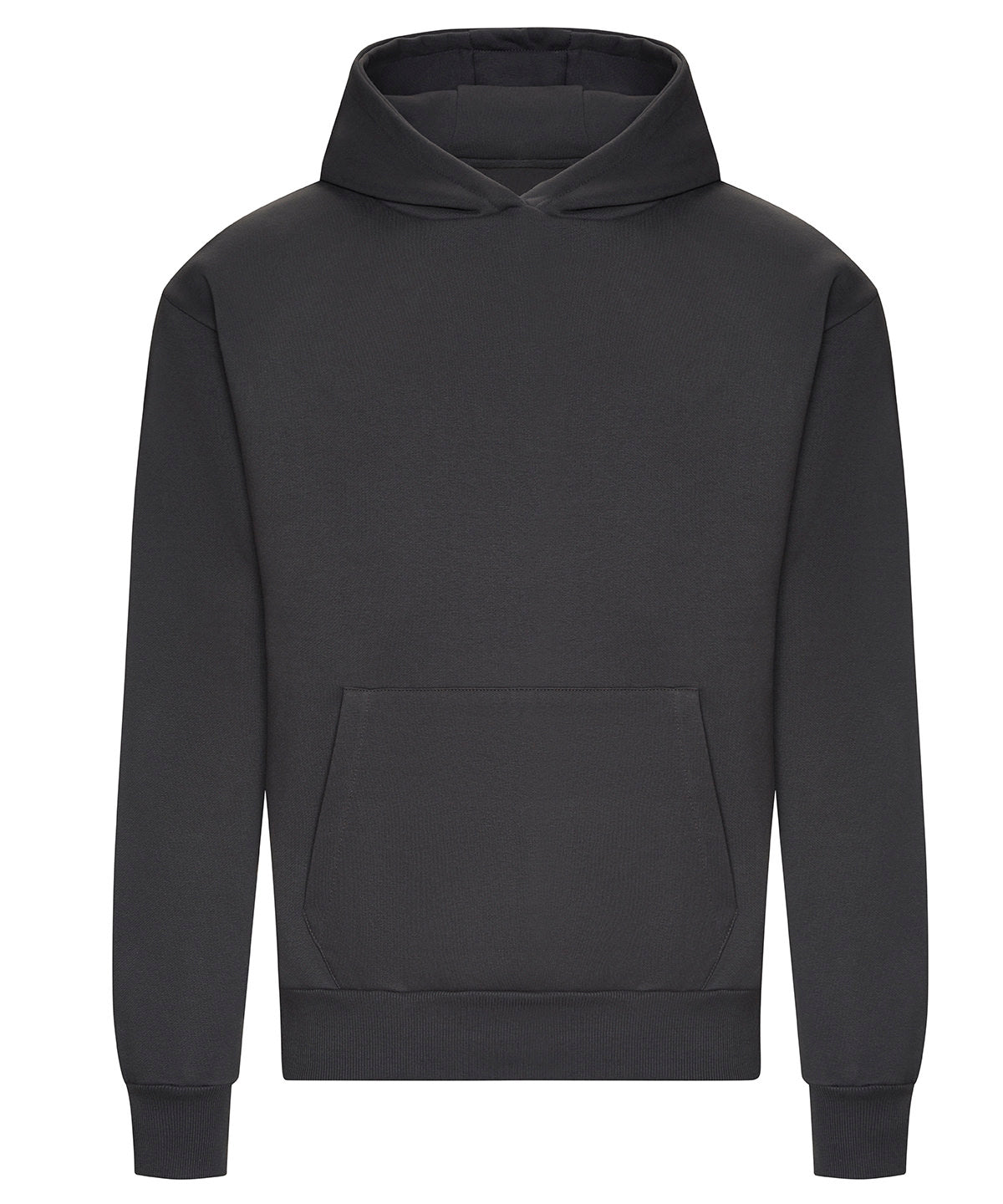 AWDis Just Hoods JH120 Signature Heavyweight Hoodie in Solid Charcoal