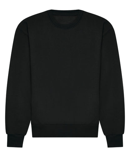 AWDis Just Hoods JH123 Signature Heavyweight Sweatshirt in Deep Black