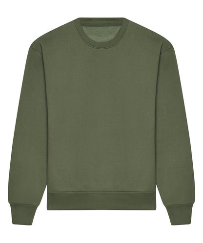 AWDis Just Hoods JH123 Signature Heavyweight Sweatshirt in Earthy Green
