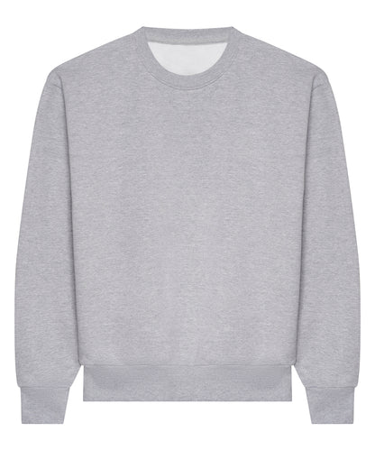 AWDis Just Hoods JH123 Signature Heavyweight Sweatshirt in Heather Grey