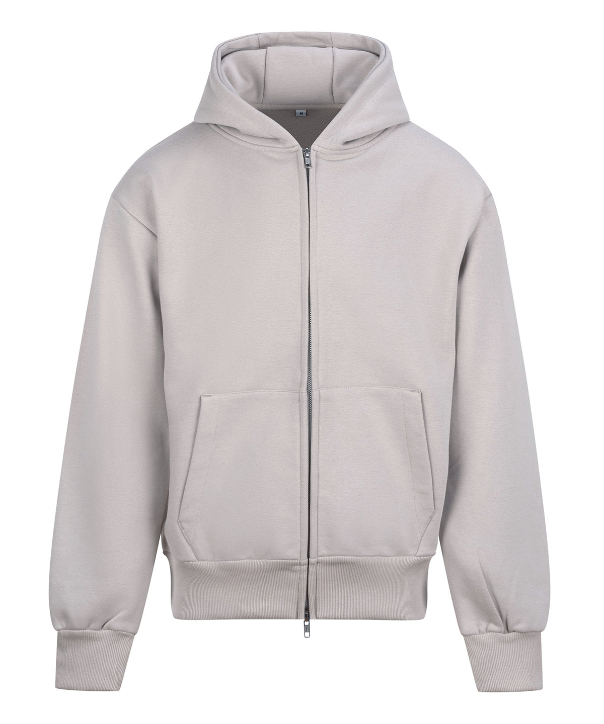 AWDis Just Hoods JH125 Signature Heavyweight Zip Hoodie in Natural Stone