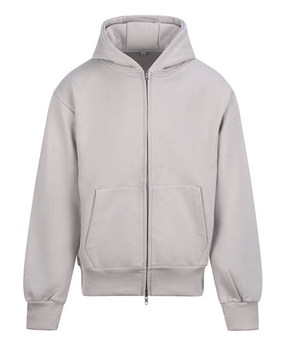 AWDis Just Hoods JH125 Signature Heavyweight Zip Hoodie in Natural Stone
