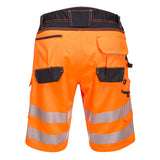 PW348 - PW3 Hi-Vis Shorts Orange/Black