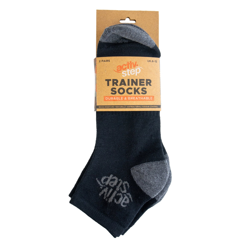 Rock Fall Activ-Step Bamboo Trainer Socks