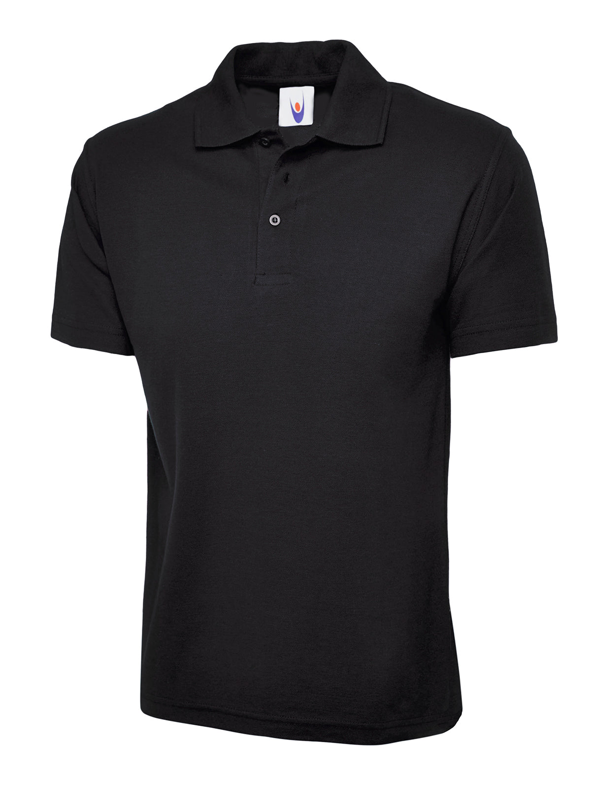 Uneek UC101 polo shirt in black
