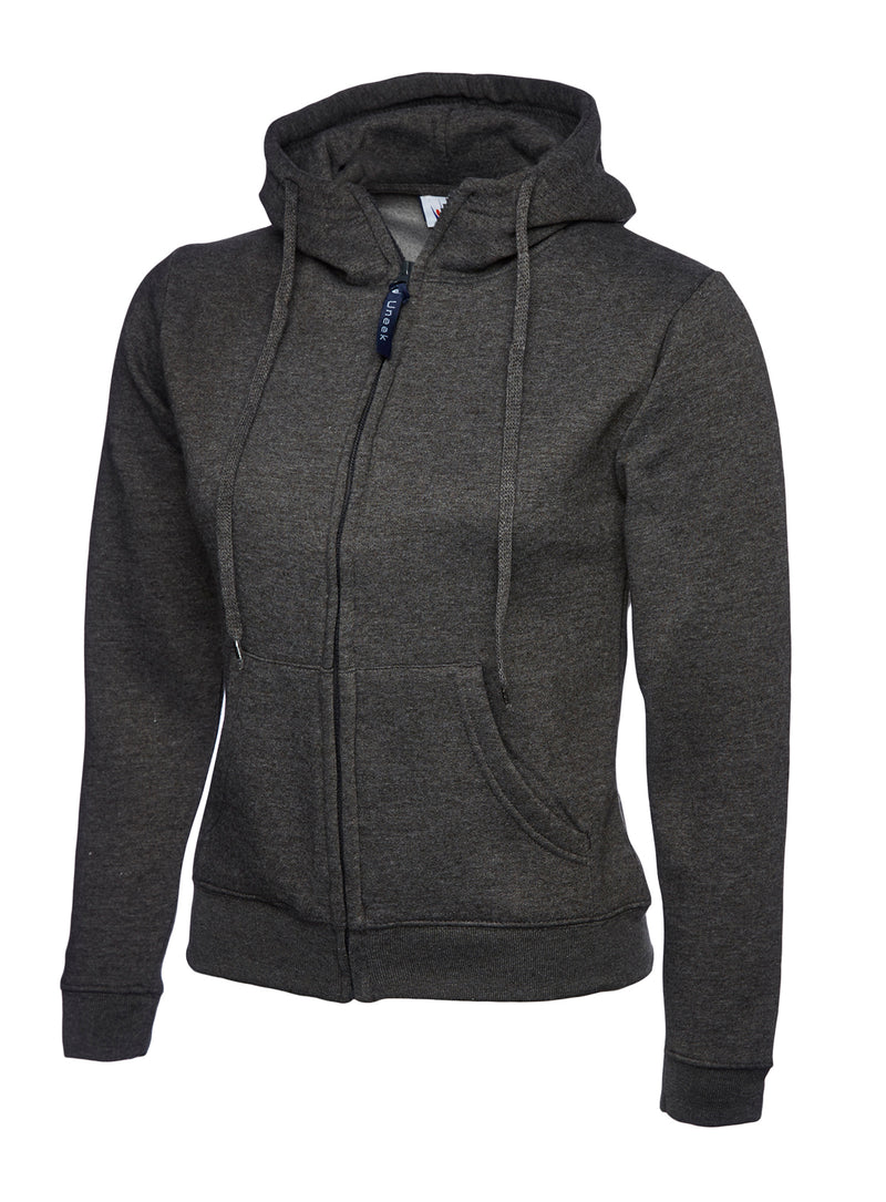 Uneek UC505 Ladies Classic Full Zip Hooded Sweatshirt