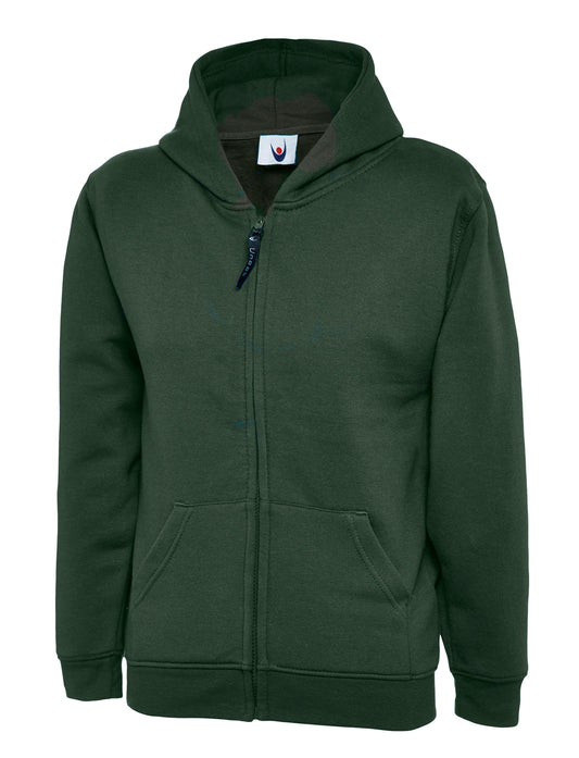 Uneek UC506 Kids Classic Full Zip Hooded Sweatshirt