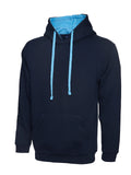 Uneek UC507 Contrast Hooded Sweatshirt