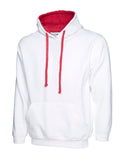 Uneek UC507 Contrast Hooded Sweatshirt
