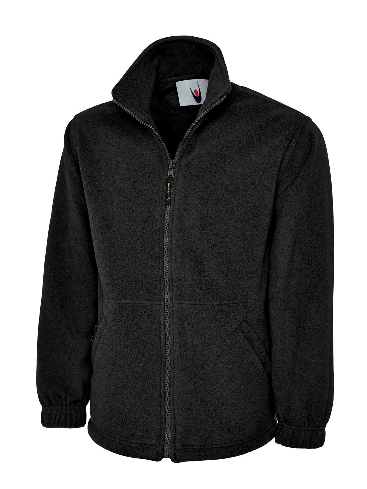 Uneek UC604 full-zip fleece in black