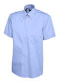 Uneek UC702 Mens Pinpoint Oxford Half Sleeve Shirt