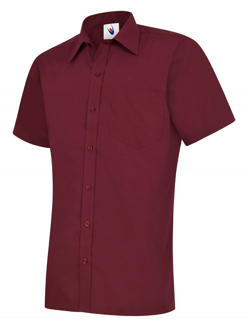 Uneek UC710 Mens Poplin Half Sleeve Shirt