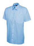 Uneek UC710 Mens Poplin Half Sleeve Shirt