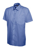 Uneek UC710 Mens Poplin Half Sleeve Shirt