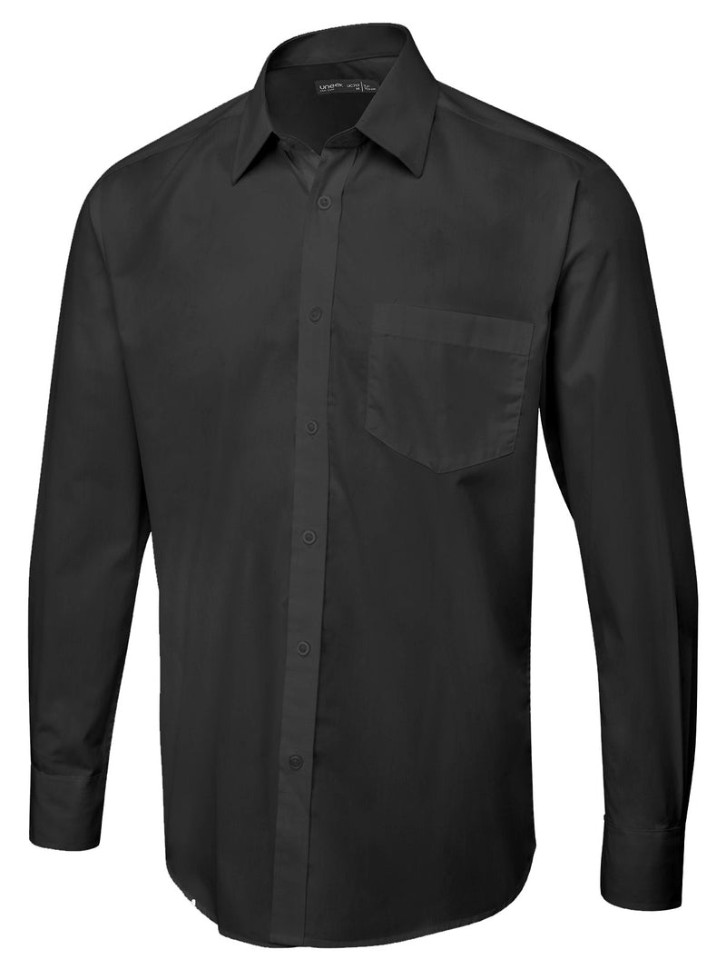 Uneek UC713 Mens Long Sleeve Poplin Shirt