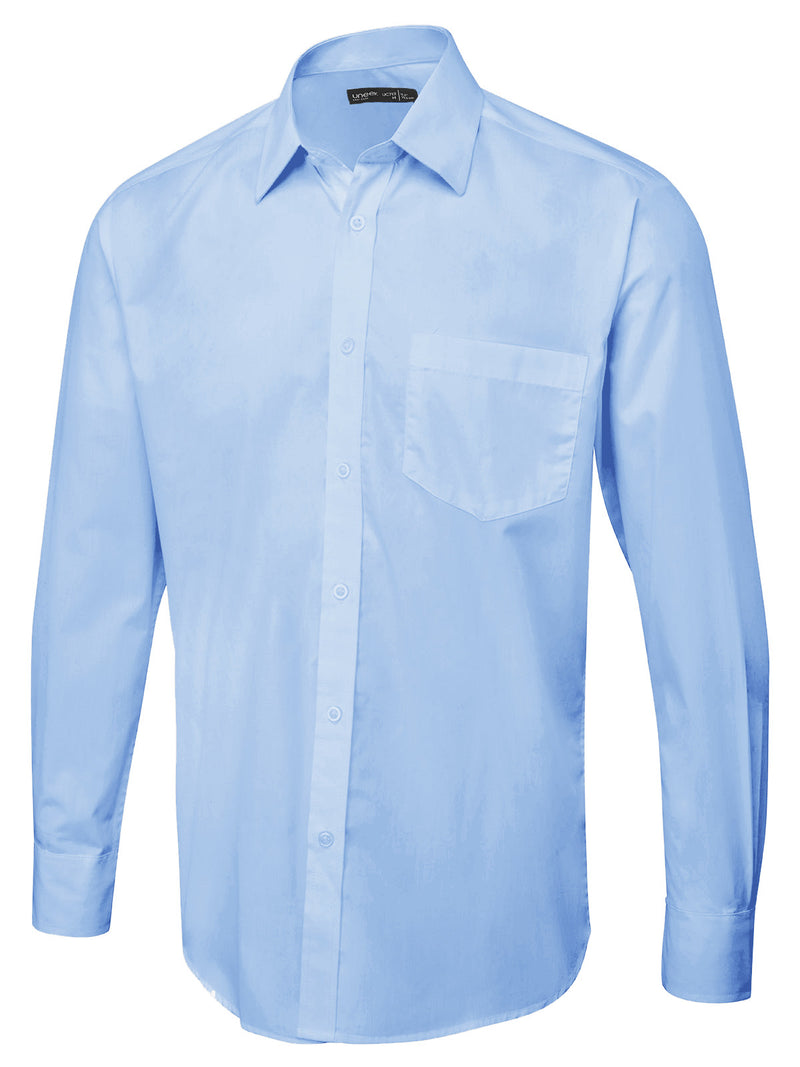 Uneek UC713 Mens Long Sleeve Poplin Shirt