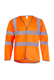 Uneek UC802 Long Sleeve Hi-Vis Safety Waistcoat