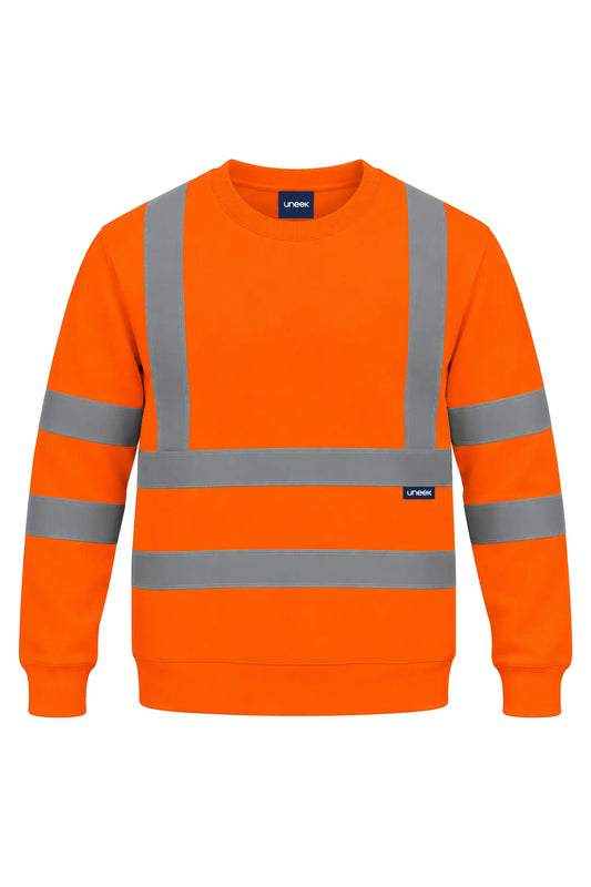 Uneek UC813 Hi-Vis Crew Neck Sweatshirt