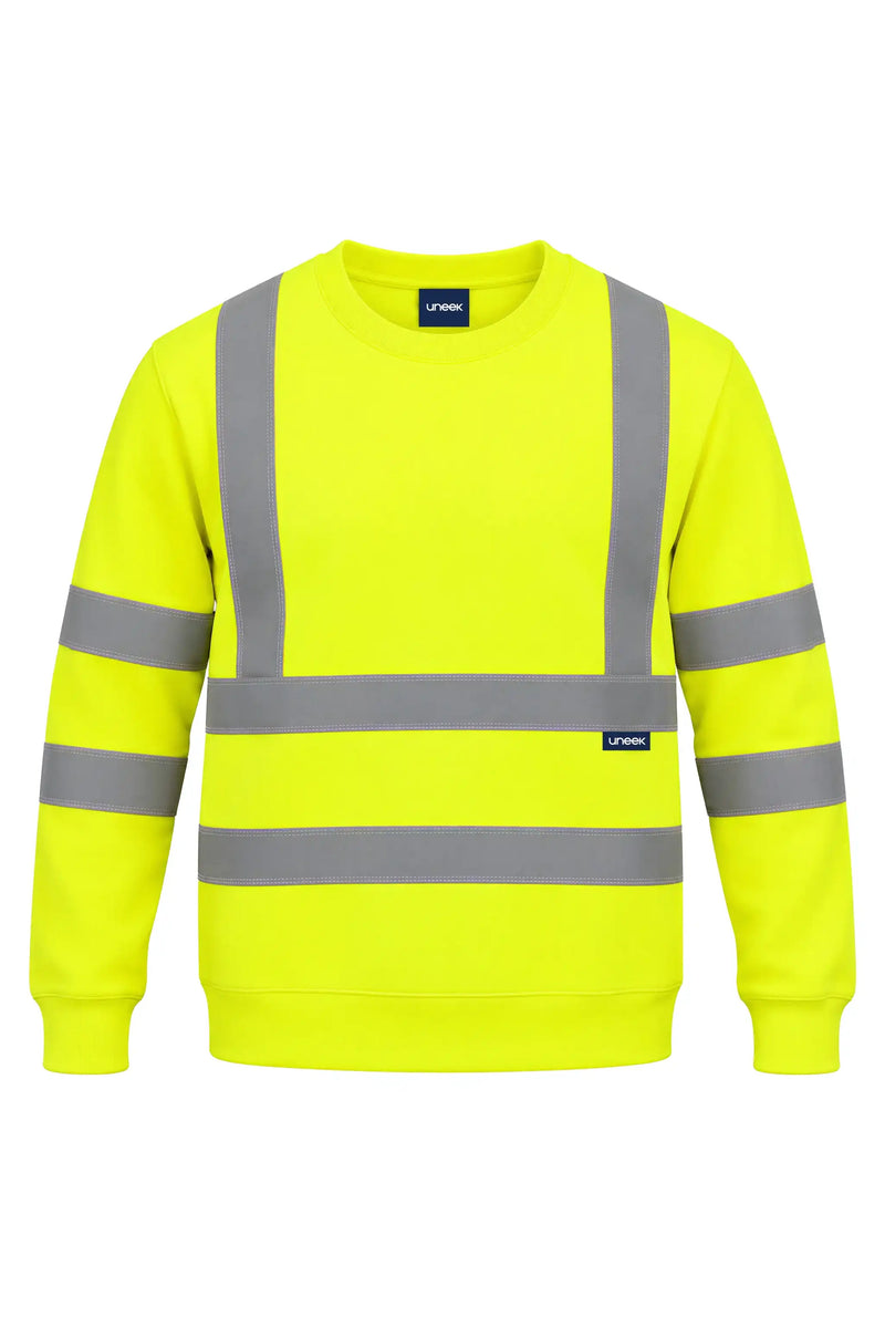 Uneek UC813 Hi-Vis Crew Neck Sweatshirt